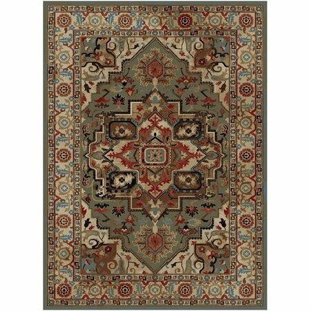 SLEEP EZ 2 ft. 3 in. x 7 ft. 7 in. Home Town Charisma Area Rug - Sage SL3621739